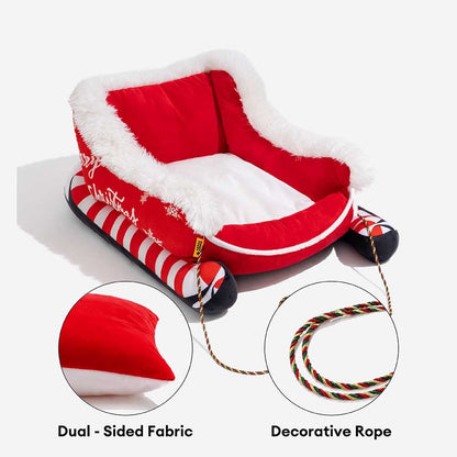 Cozy Plush Dog Bed for Warm Winter Sleep