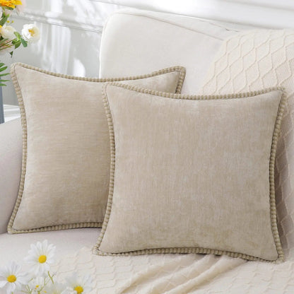 Plush Chenille Velvet Cushion Cover