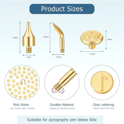 DIY Metal Stamping Kit for Wood and Leather Crafting