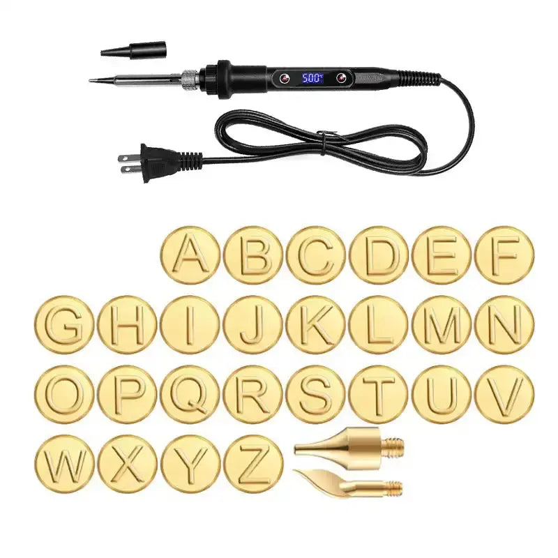 DIY Metal Stamping Kit for Wood and Leather Crafting - Yeezlab