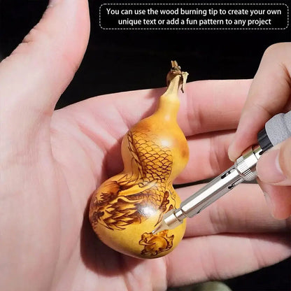 DIY Metal Stamping Kit for Wood and Leather Crafting