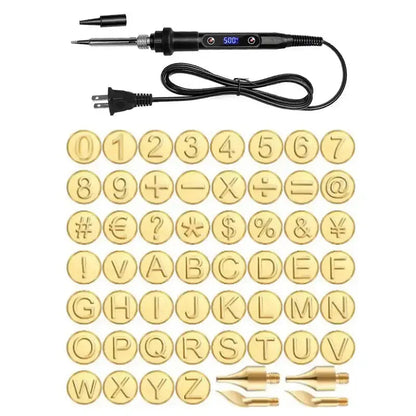 DIY Metal Stamping Kit for Wood and Leather Crafting