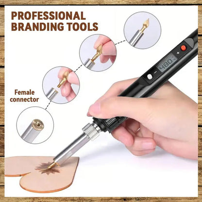 DIY Metal Stamping Kit for Wood and Leather Crafting