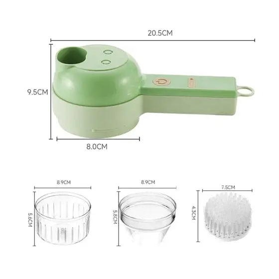 Compact 4-in-1 Kitchen Appliance Set with Chopper