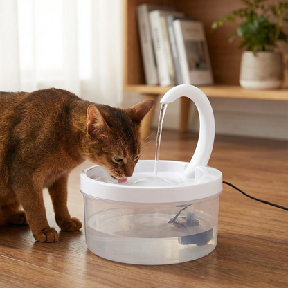 Automatic cat drinking water fountain with filtration system