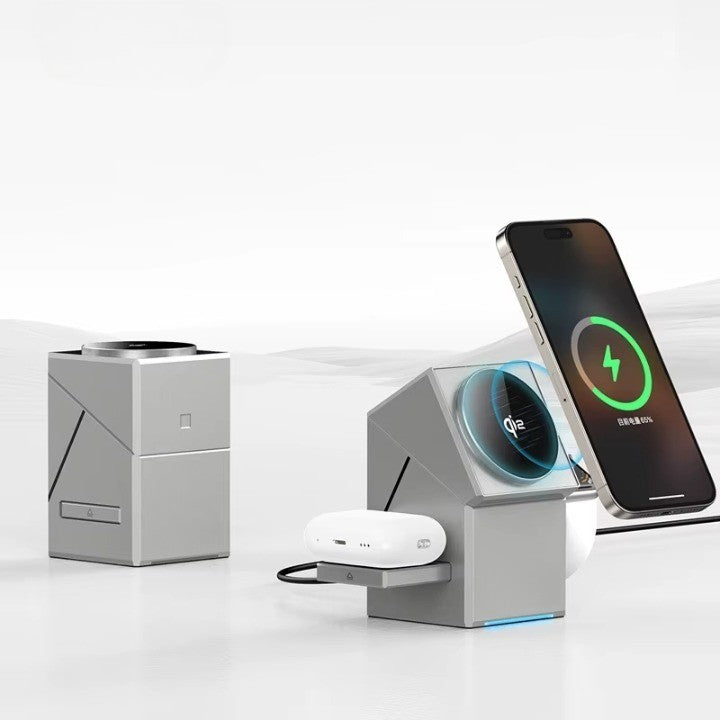 Compact 3 in 1 Wireless Charging Station