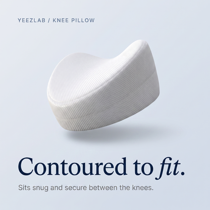 Contoured to fit between the knees