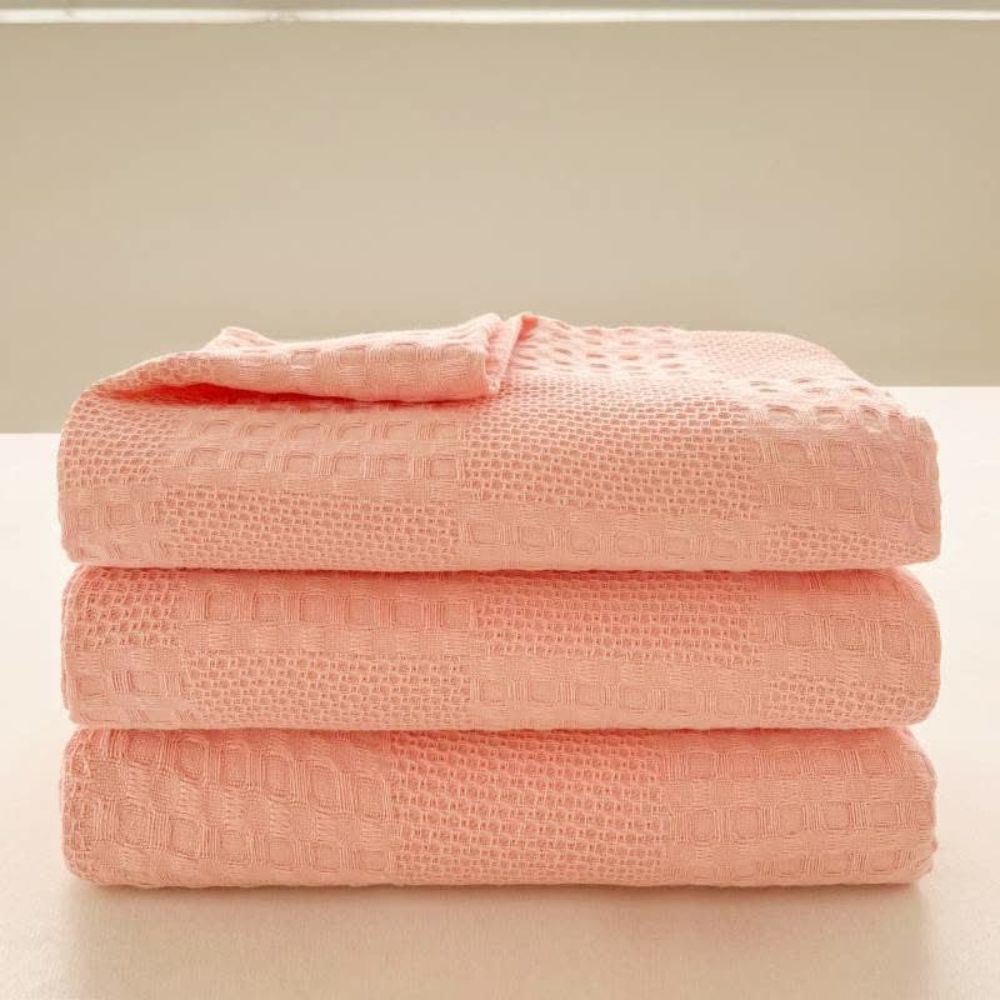 Soft Organic Waffle Weave Blanket