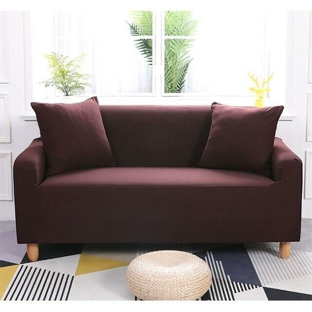 Fits Most Sofas Stretchy Slipcover - Solid Colors