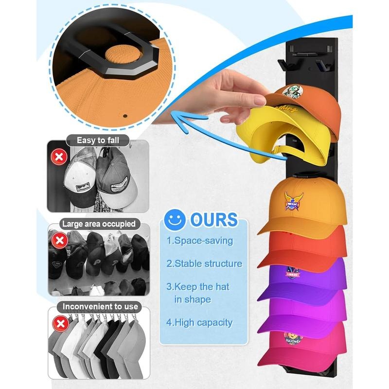 Space Saving Hanging Hat Rack