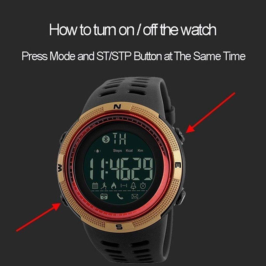 Men's Fitness Tracker Smartwatch with Heart Rate Monitor
