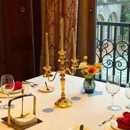 Luxury Gold Candle Holder