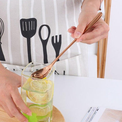 Gold Plated Dessert Spoon - Yeezlab