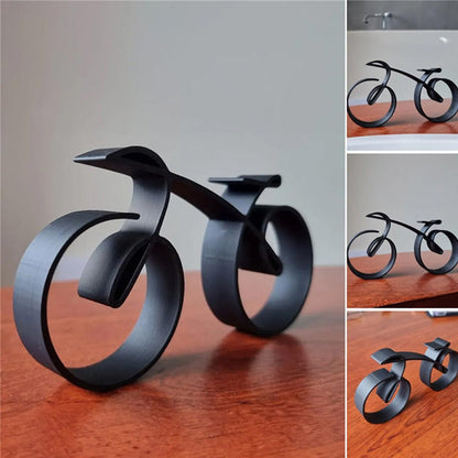 Unique Bike Art Sculpture | Sleek Metal Frame | Black Finish - Yeezlab