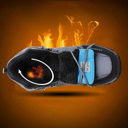 Warm Waterproof Men's Hiking Boots - Yeezlab