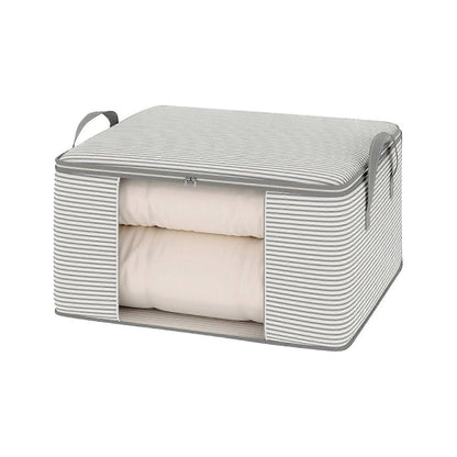 Collapsible Stripe Storage Tote Bag