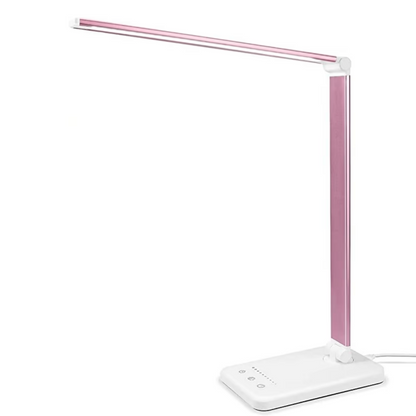 Compact LED Desk Lamp with USB Port and Adjustable Brightness