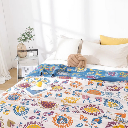 Soft Cozy Cotton Throw Blanket - Yeezlab