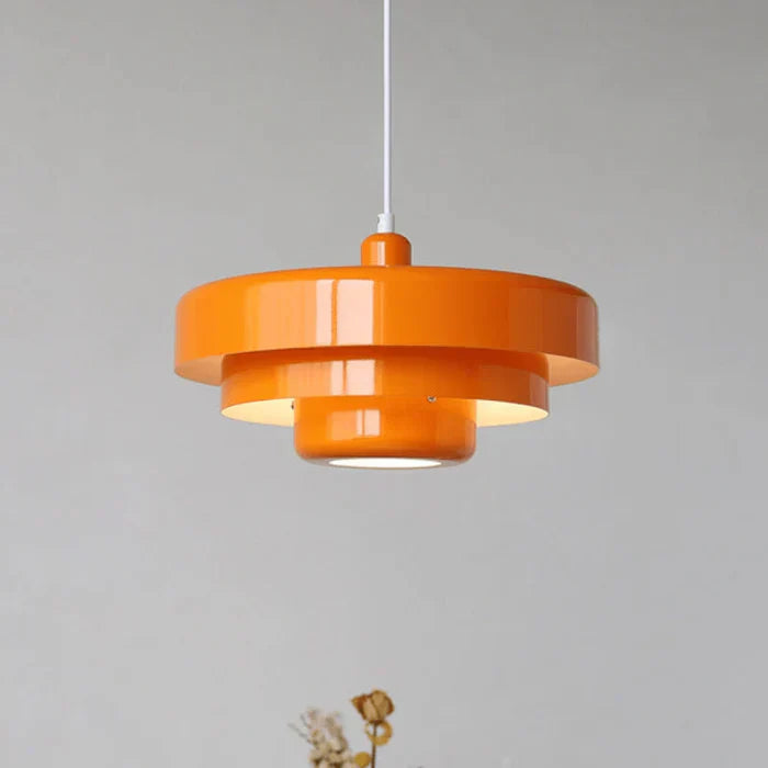 Rustic Metal Pendant Light - Soft Warm LED Lighting