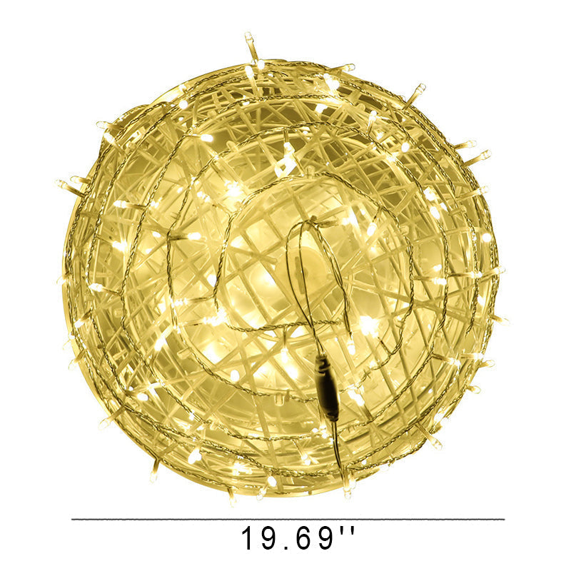 Colorful LED Solar Powered Garden Pendant Light