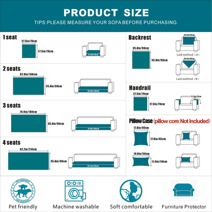 Fits Most | Simple One-Piece Couch Cover - Yeezlab