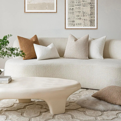Soft Boucle Throw Pillow Cover 45x45cm Home Decor