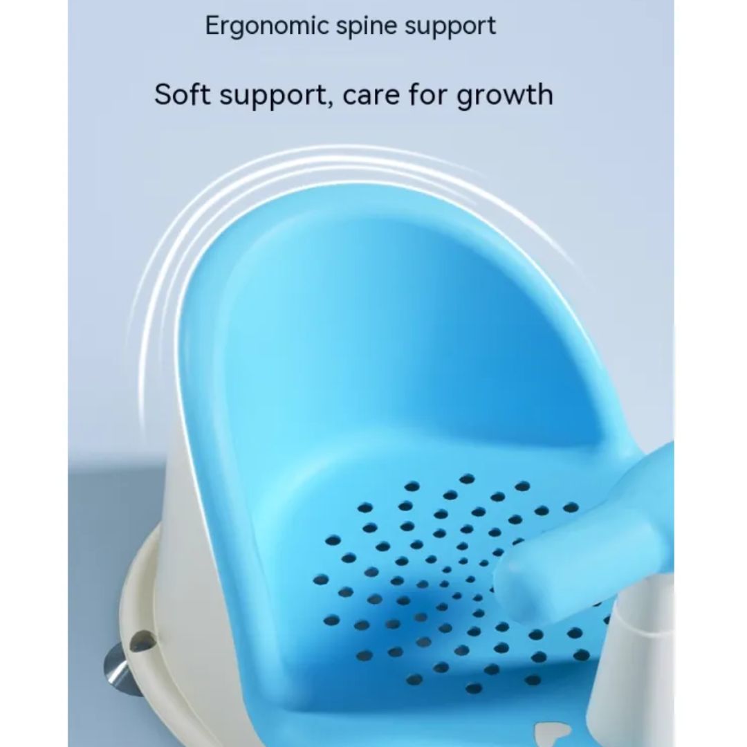 Adjustable Baby Bath Chair with Grip Handle