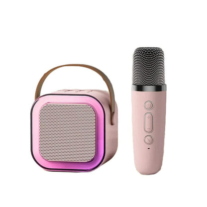Compact Karaoke System With Bluetooth Mics
