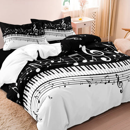 Musical Note Soft Bedding Set