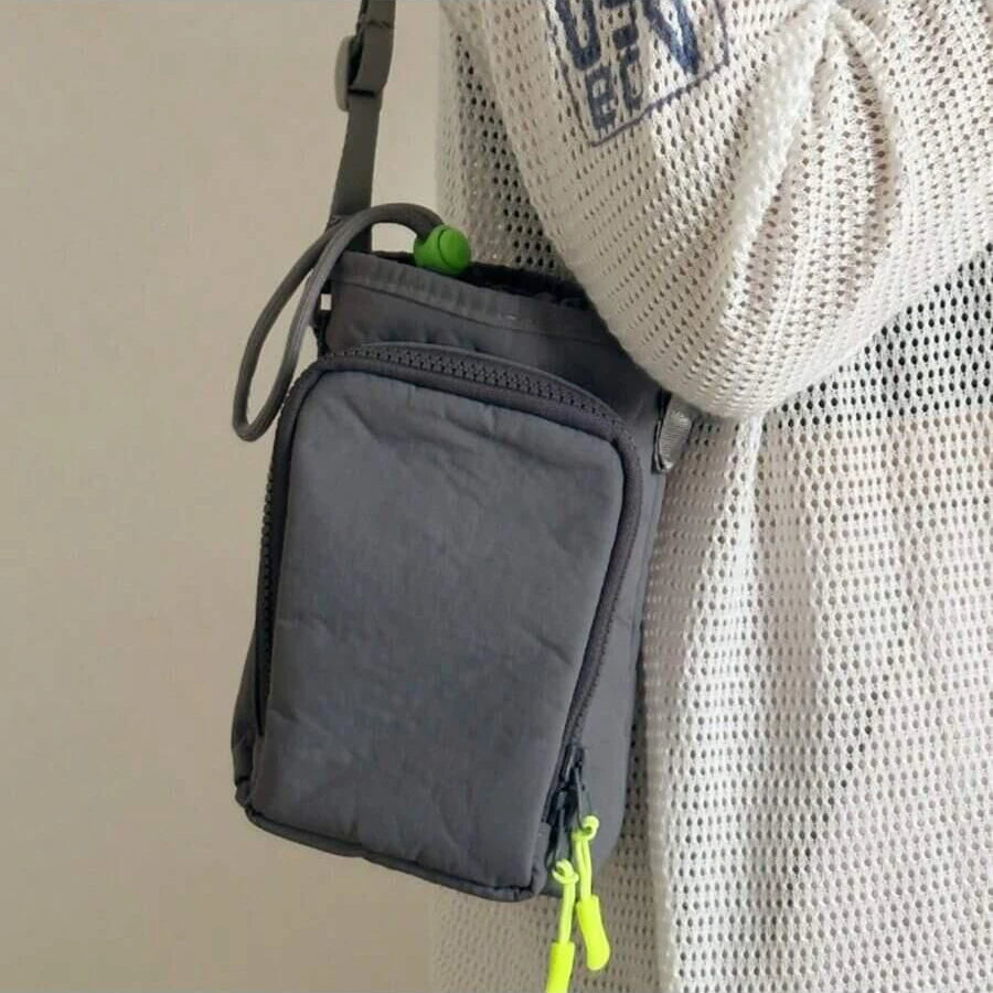 Insulated Cross Body Water Bottle Pouch