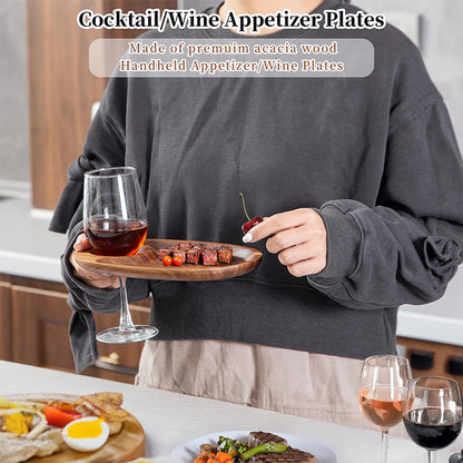 Wine and Cheese Serving Plate Set