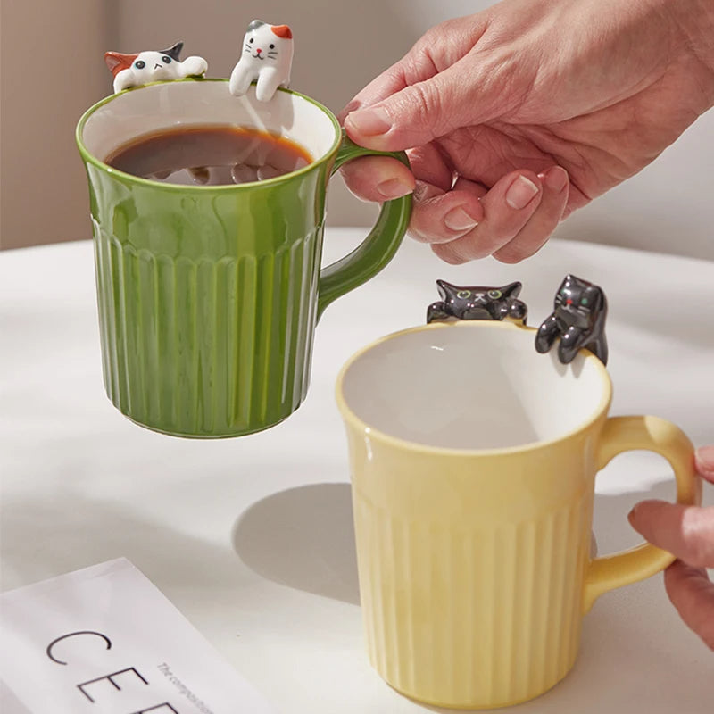 Funny Cat Shaped Coffee Mug
