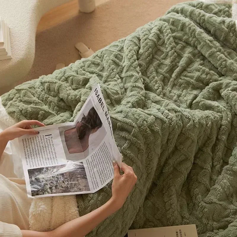 Plush Winter Wool Blanket - Soft & Cozy