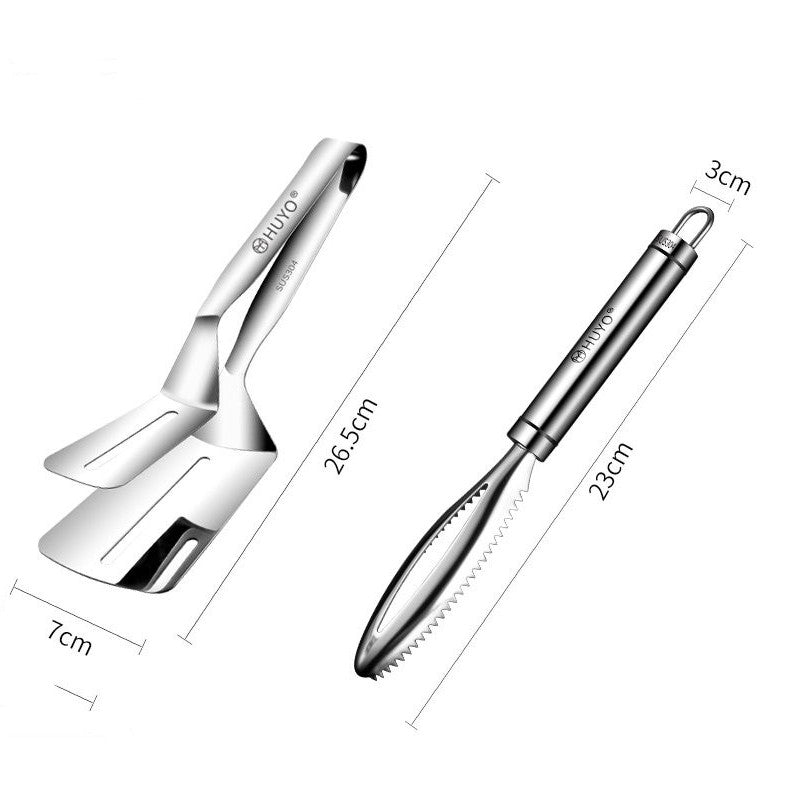 Premium 2-in-1 Stainless Steel Spatula Tongs - Yeezlab