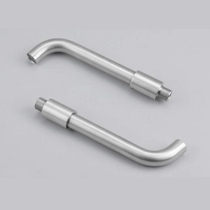 Stylish Wall Mount Basin Faucet with Brushed Nickel Finish