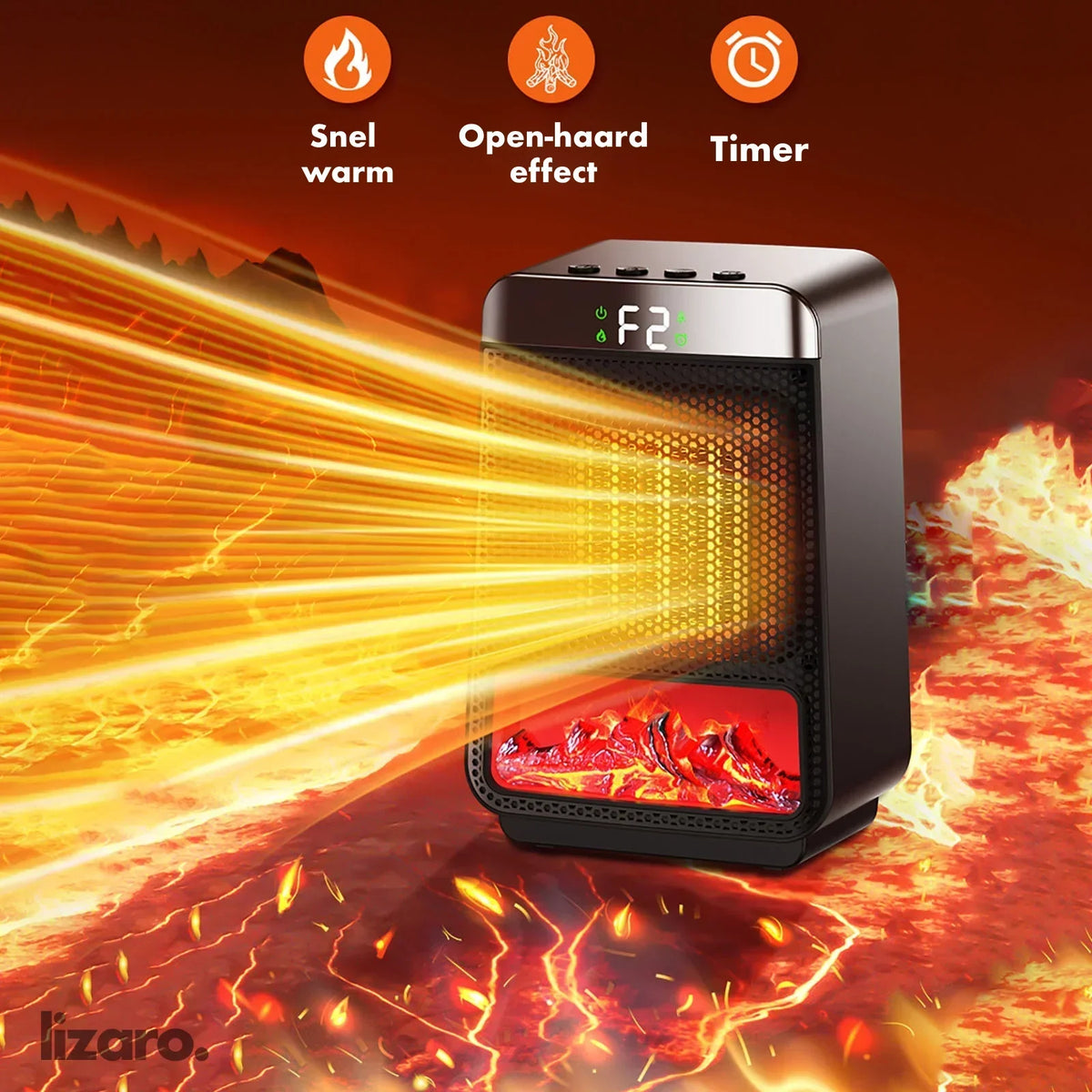 Fast Large Space Electric Heater