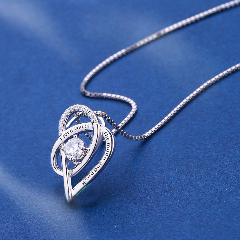 Lovely Mom Heart Pendant Necklace