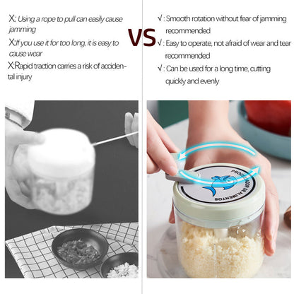 Compact Easy Manual Garlic Food Chopper