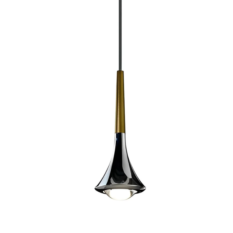Sleek Metal Drop Pendant Light