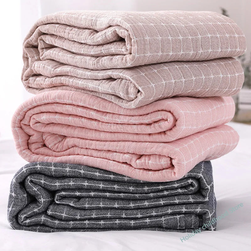 Lightweight Cozy Cotton Throw Blanket - Yeezlab