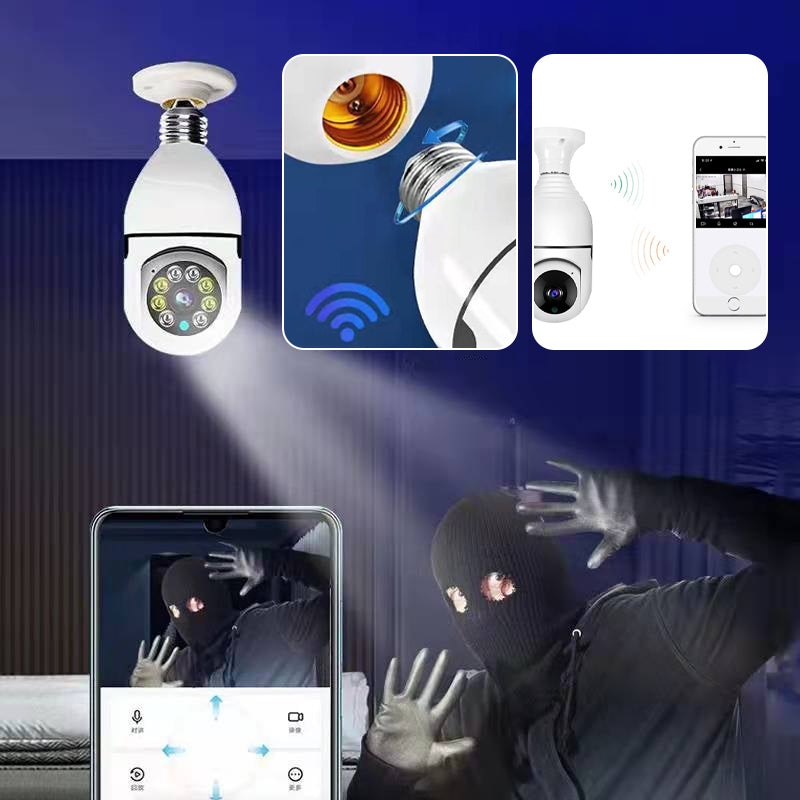 Smart WiFi Security Camera Light Bulb