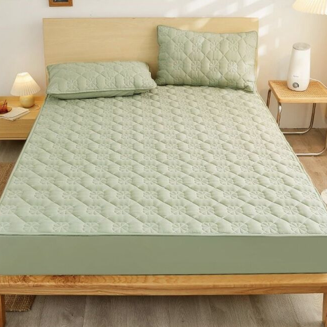 Soft Mattress Protector and Pillowcase Set