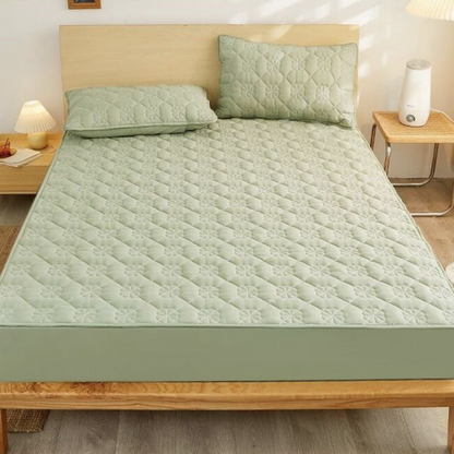 Soft Mattress Protector and Pillowcase Set