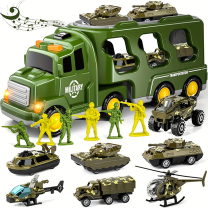 Ultimate Military Playset with 14 Action Figures and Vehicles - Yeezlab