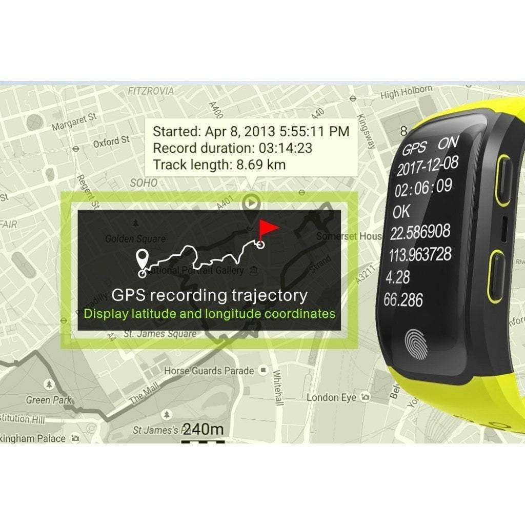 Premium GPS Waterproof Fitness Smartwatch