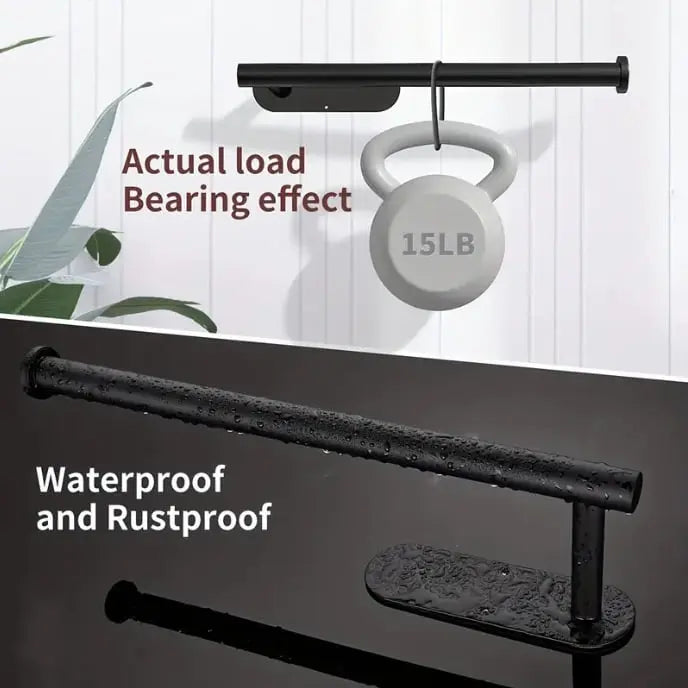 Easy Install Wall Paper Towel Holder 2-Piece Set