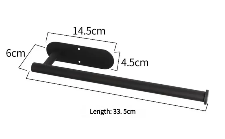Easy Install Wall Paper Towel Holder 2-Piece Set