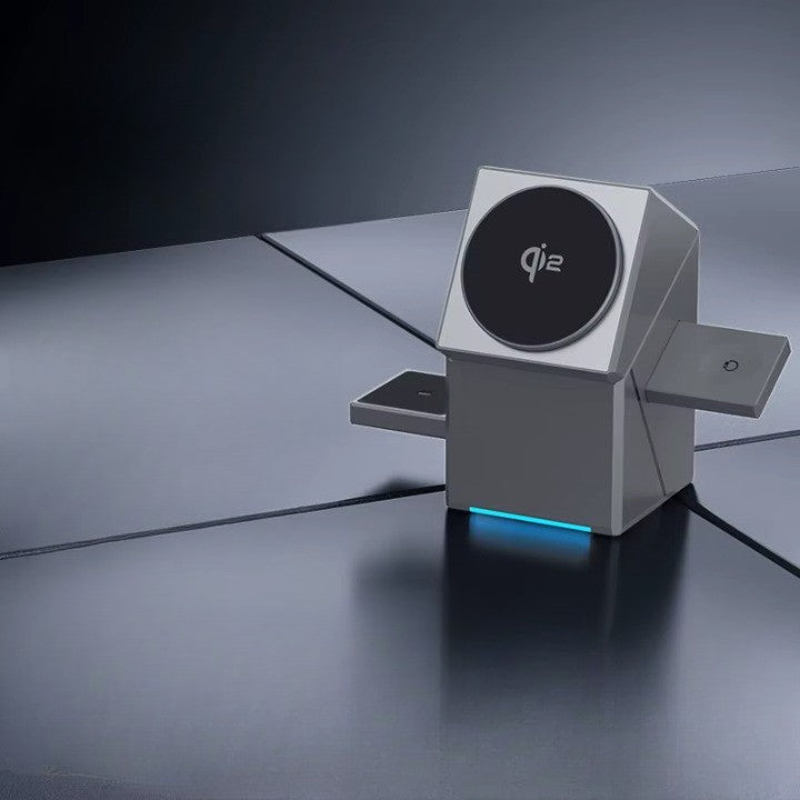 Compact 3 in 1 Wireless Charging Station - Yeezlab