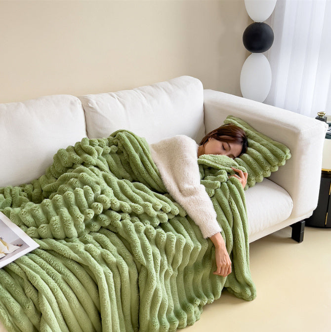 Soft Plush Throw Blanket for Cold Nights