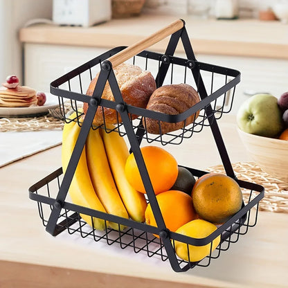 Compact 3-Tier Kitchen Fruit Stand